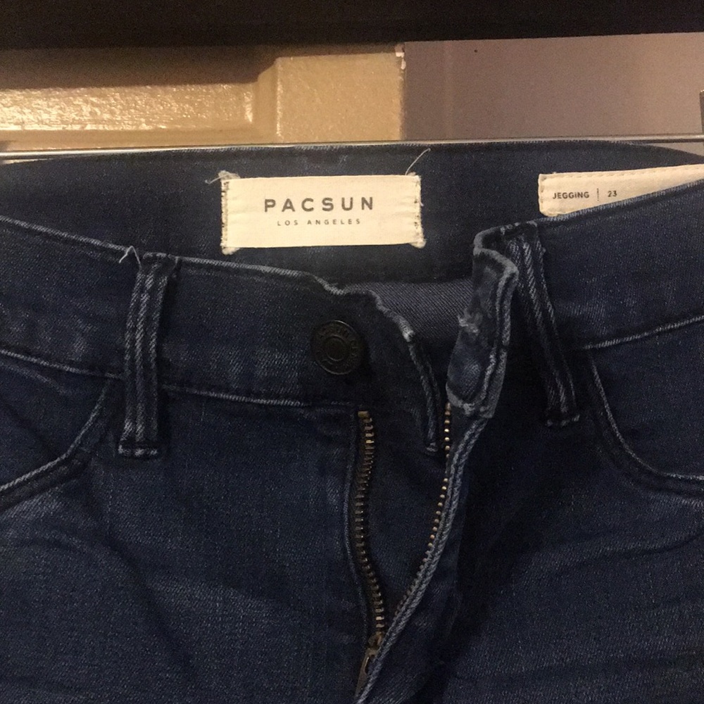 Pacsun dark washed skinny jeans
